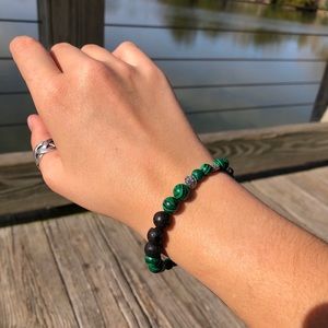 Green marbled bracelet